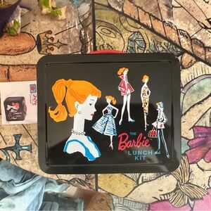 Vintage Y2K 90’s NWT Hallmark Collection Black Barbie Mini Lunch Box